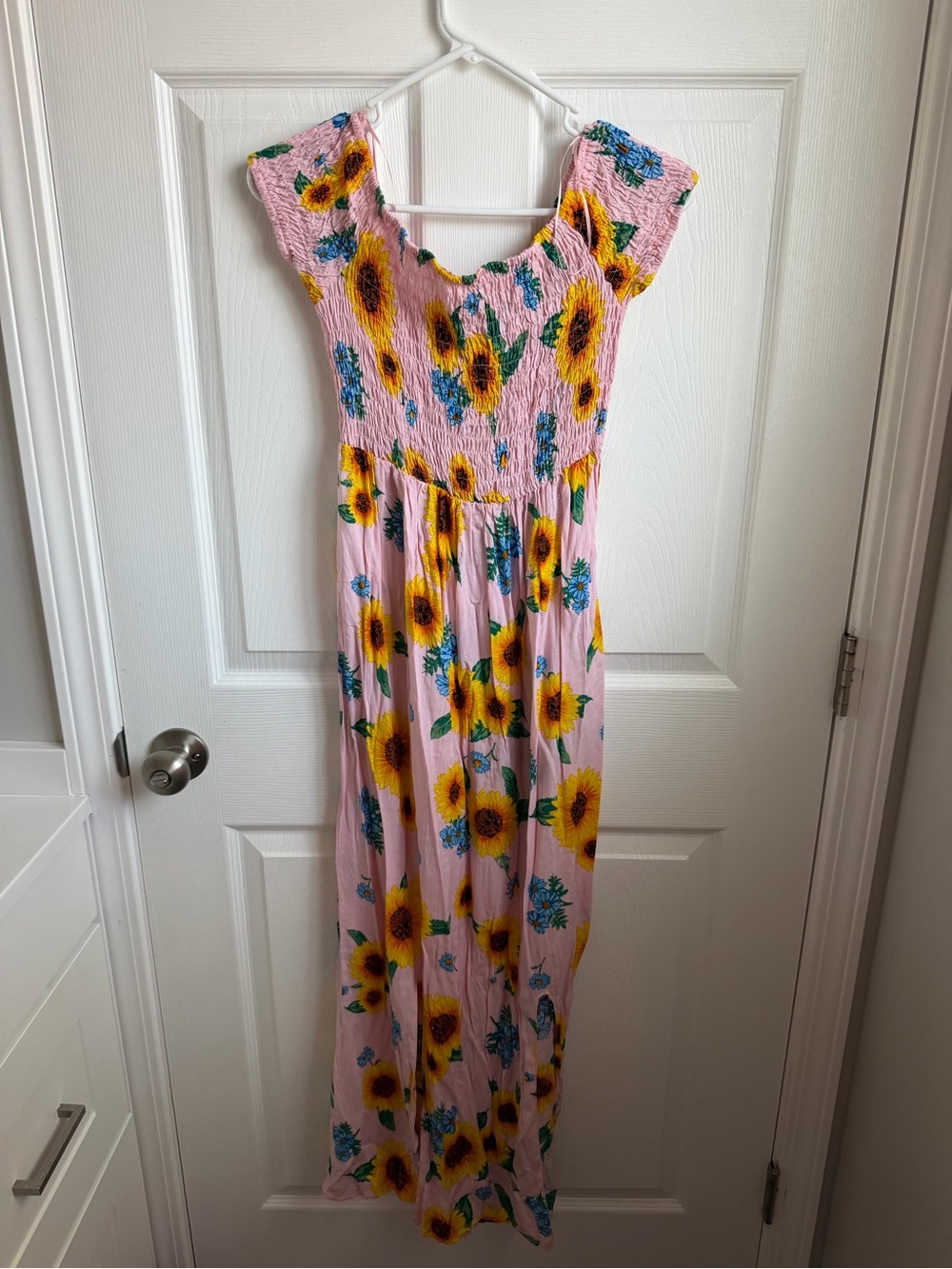 AndTheWhy woman’s sunflower dress